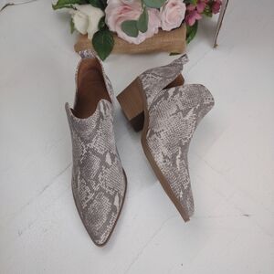 Snakeskin Ankle Boots